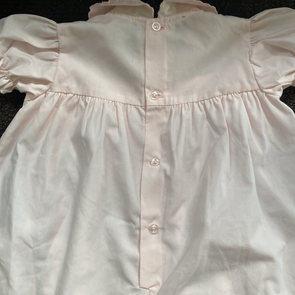 Vintage Baby Girl One-Piece Light Pink Jumpsuit Jumper w/Booties 6-9 mo 90's Y2K - Picture 8 of 14